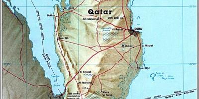 Map of qatar road 