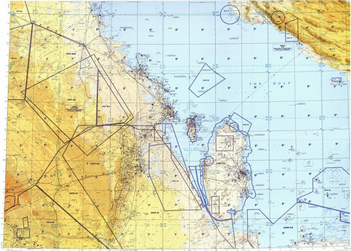 Map of qatar area