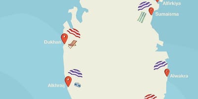 Al shamal beach qatar map