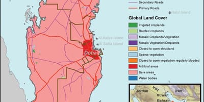 Map of qatar climate
