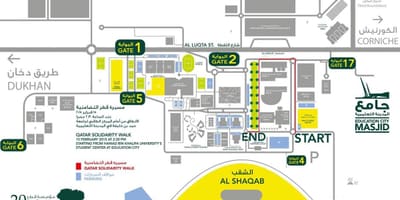 Map of qatar foundation