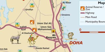 qatar detailed road map